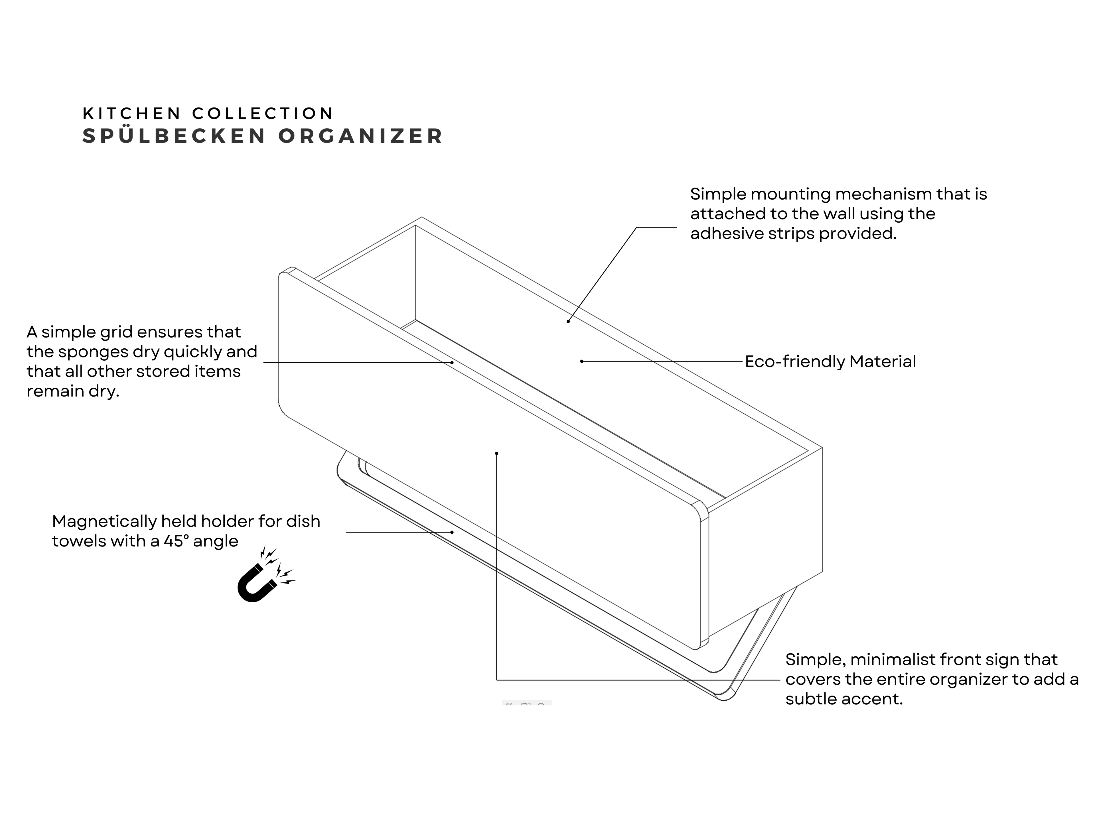 Spülbecken Organizer "Amsterdam"
