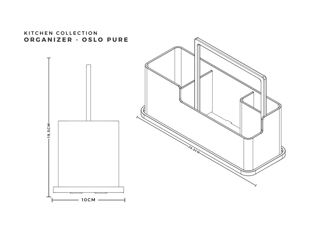 Spülbecken Organizer "Oslo Pure"