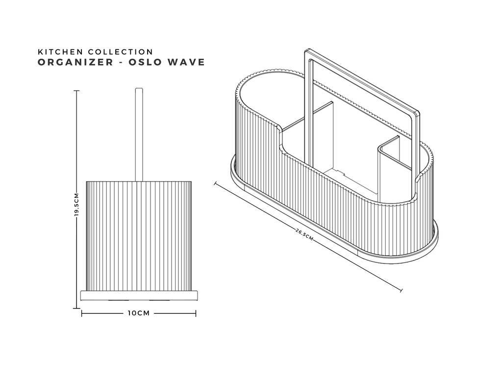 Spülbecken Organizer "Oslo Wave"