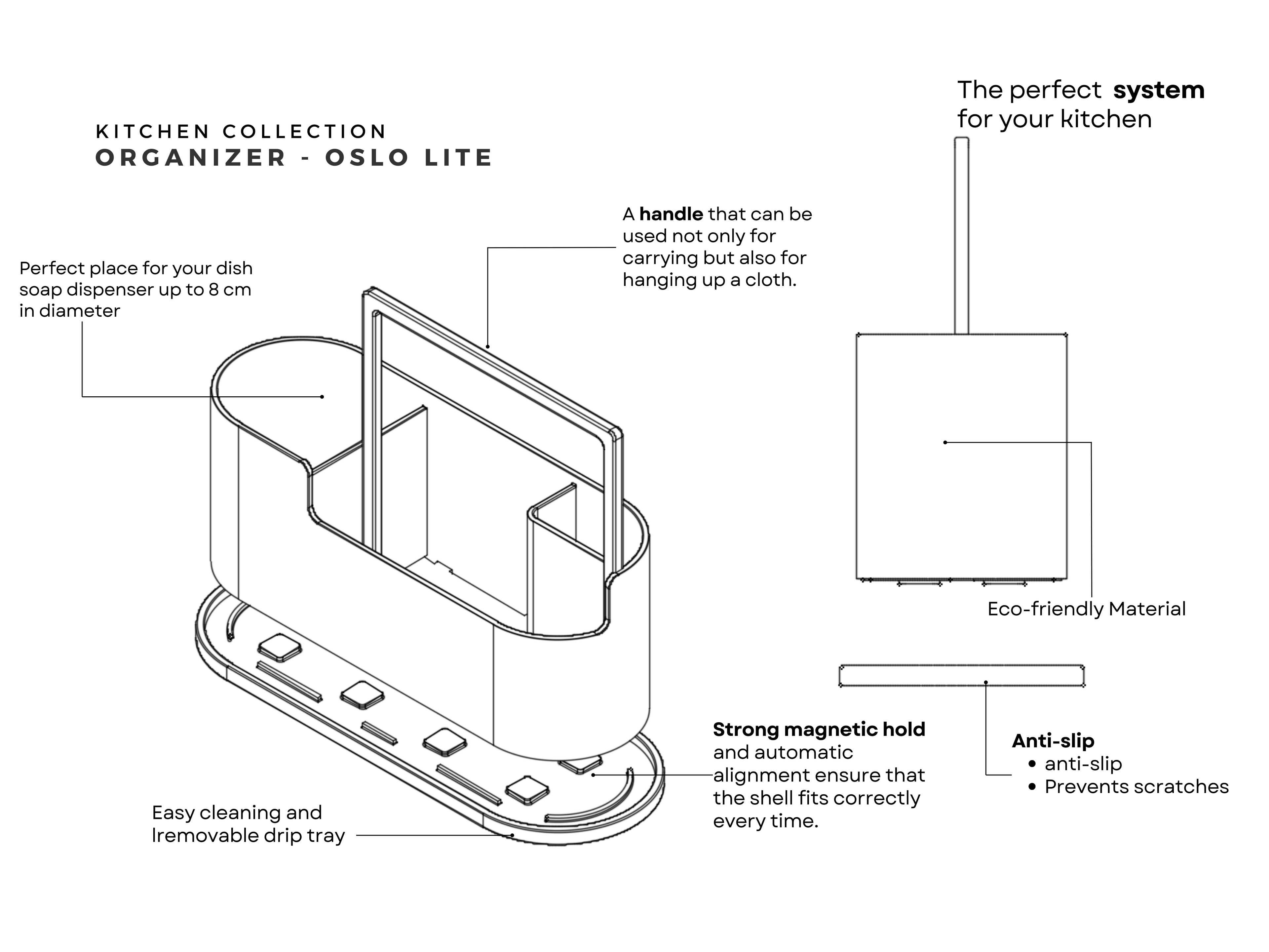 Spülbecken Organizer "Oslo Lite"
