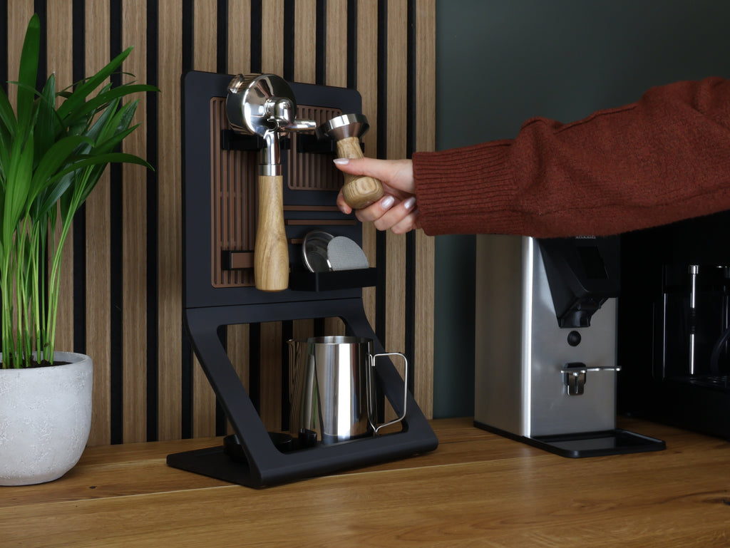 Barista Organizer Board "Verona-Dark Oak"