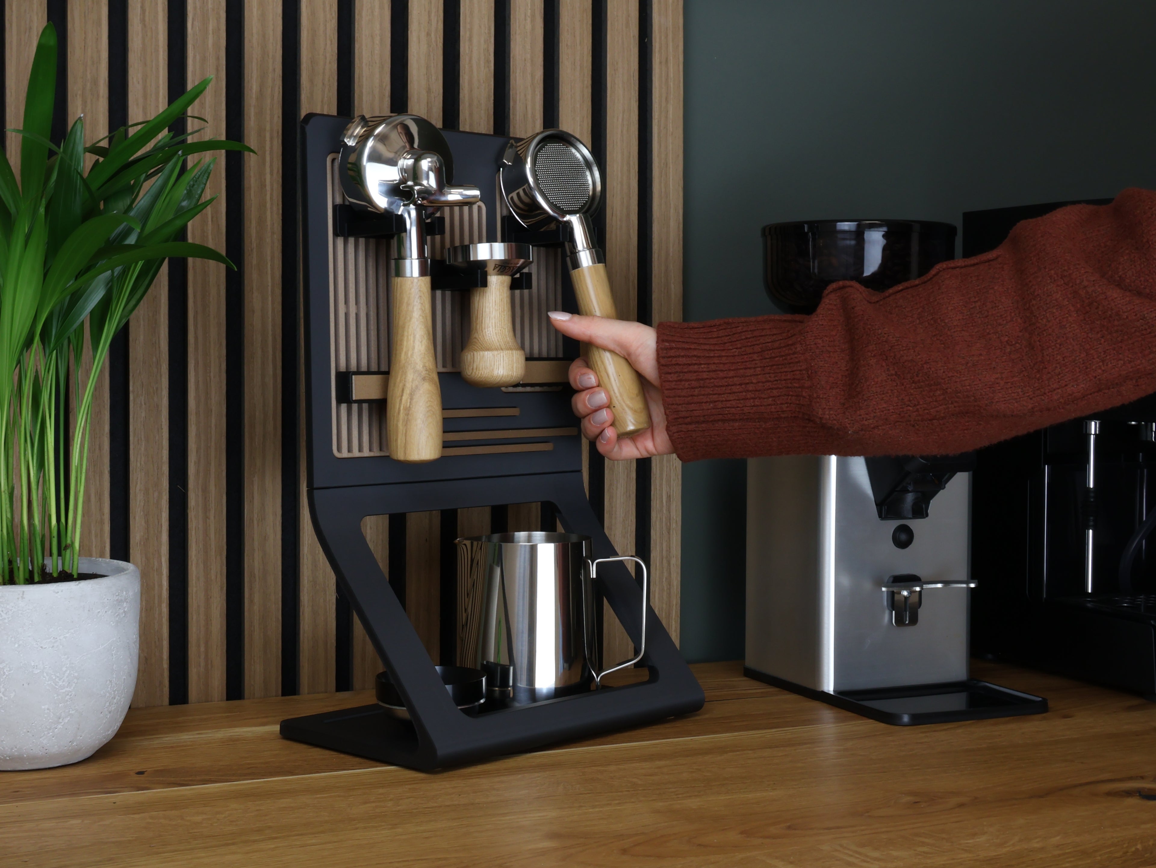 Barista Organizer Board "Siena-Oak"