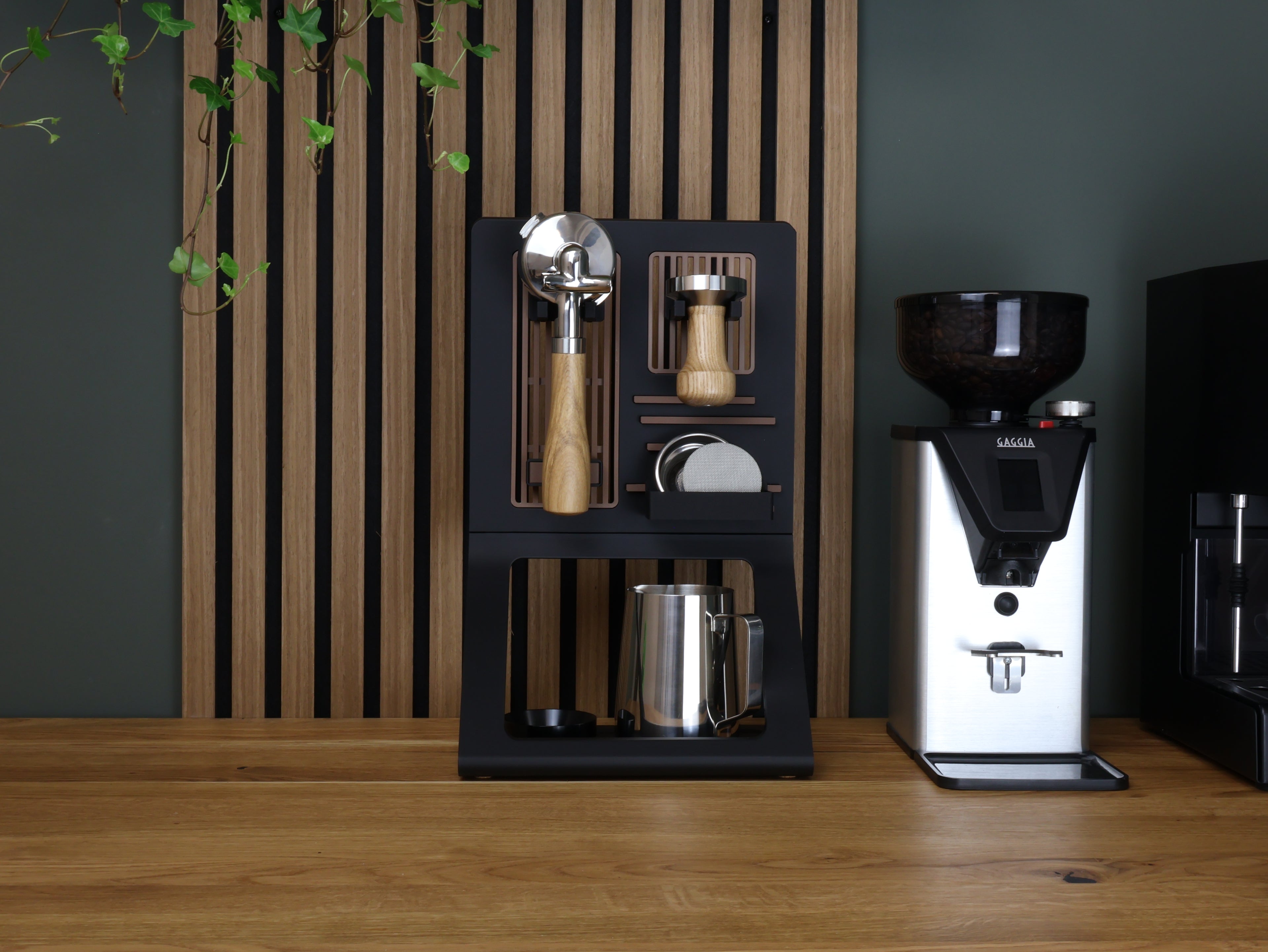 Barista Organizer Board "Verona-Dark Oak"