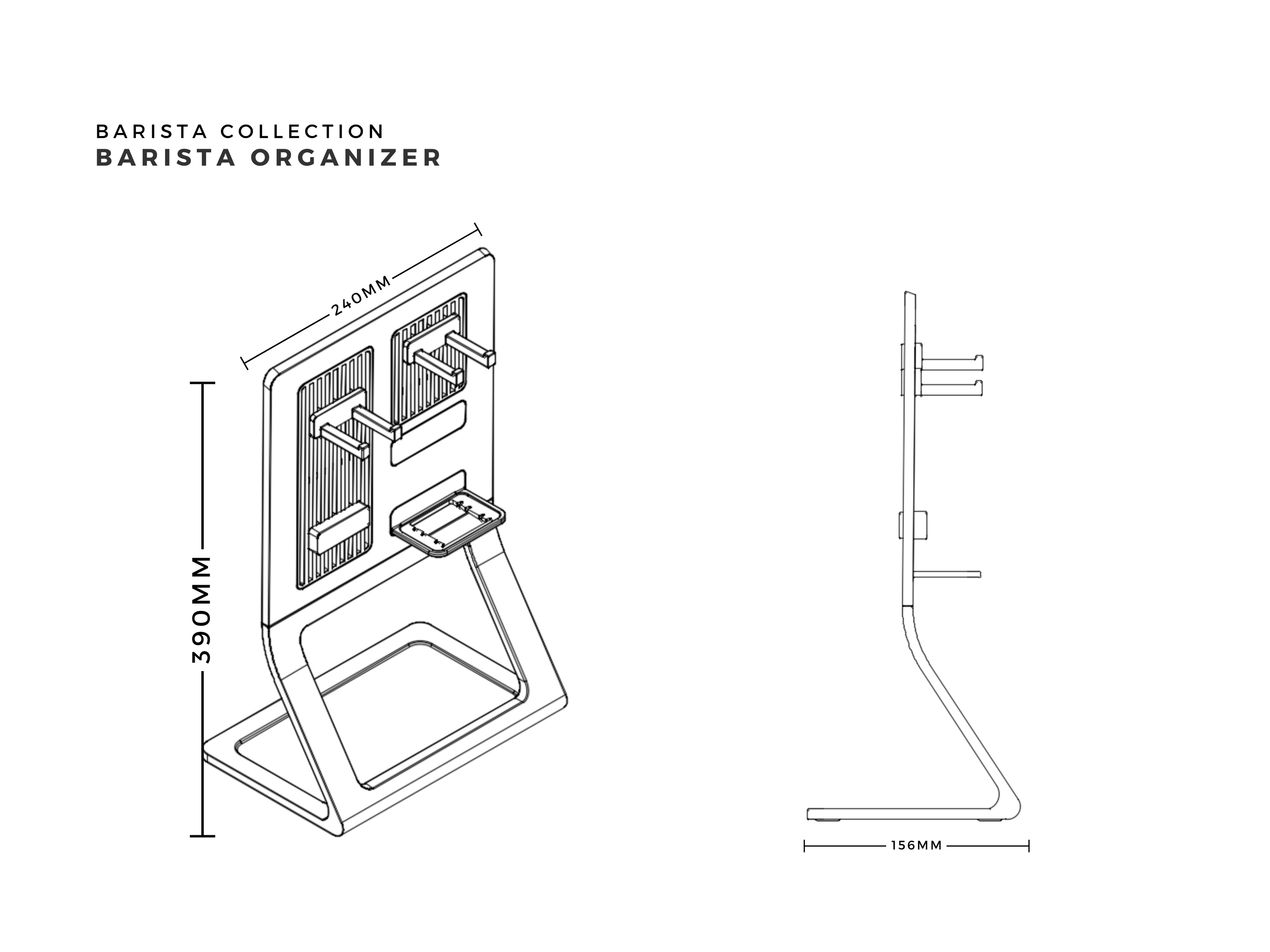 Barista Organizer Board "Neapel"