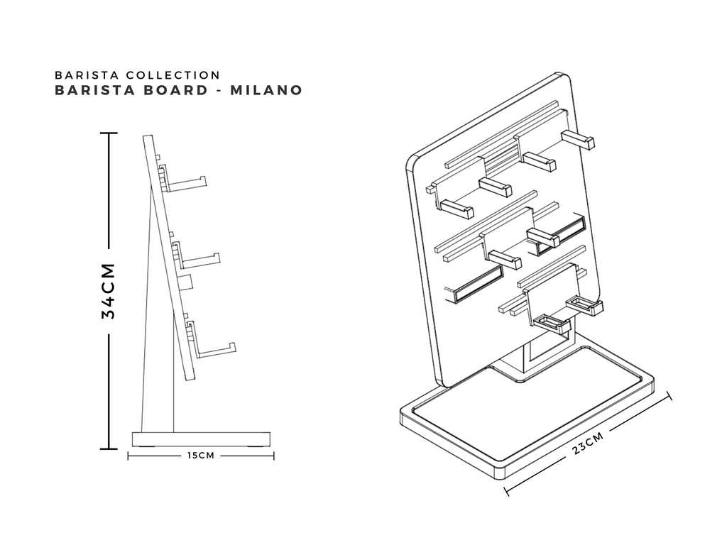 Barista Organizer Board "Milano"
